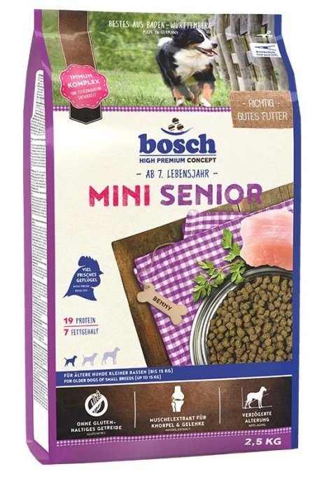 BOSCH Mini Senior - kuiv koeratoit - 2,5 kg