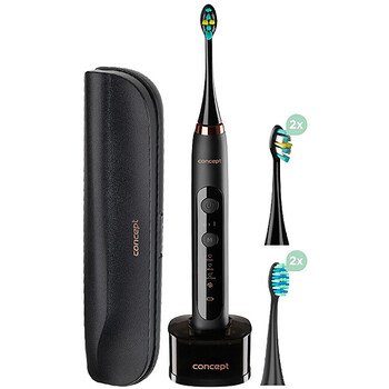 Perfect Smile Black ZK7011 - Sonic Toothbrush with Travel Case