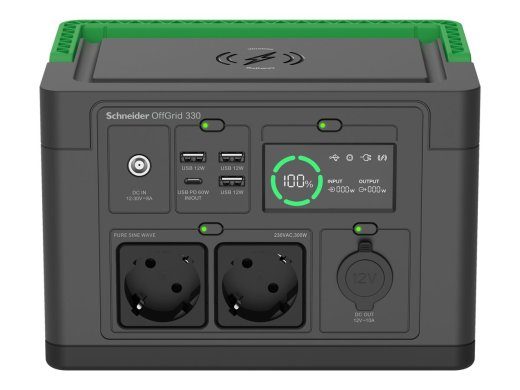 APC Schneider OffGrid kaasatav võimsusjaam 330 332Wh litiumioon 2 Schuko siinuslaine