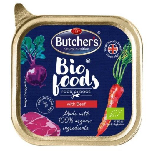 BUTCHER'S Bio Foods veiselihaga - Märg koerasööt - 150 g
