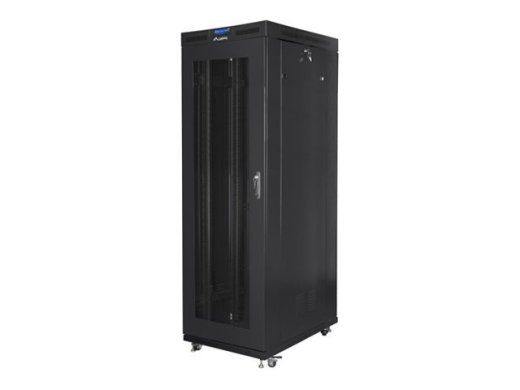 Lanberg Ruumikaapp 19" vaba seisev 27U/800x1200 (tasapakk) võrduurigaga, LCD FF01-8227-23BL Must