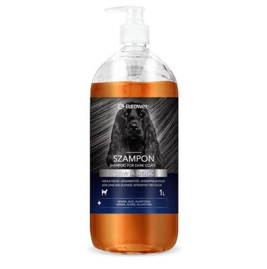 EUROWET Dark coat - šampoon koertele - 1l