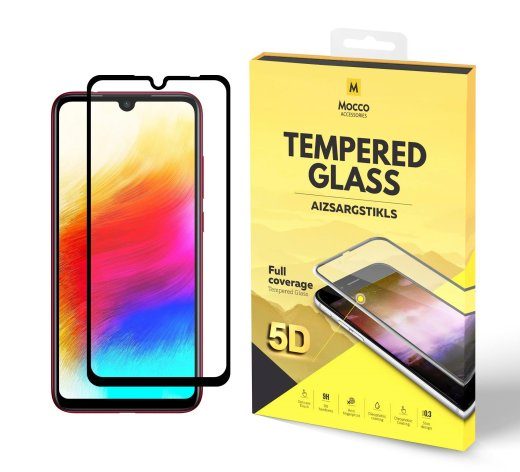 Mocco Full Glue 5D Signature Edition karastatud klaas täiskattega raamiga Xiaomi Redmi 7A must