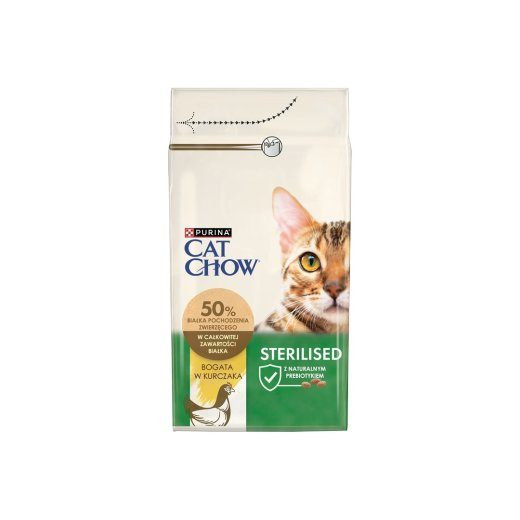 Purina CAT CHOW STERILISED kassidele kuivtoit 1.5 kg Täiskasvanud Kana