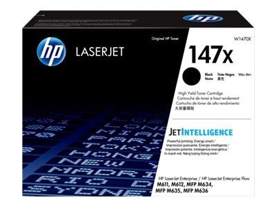 HP 147X must 25,200-lehekülje toner W1470X