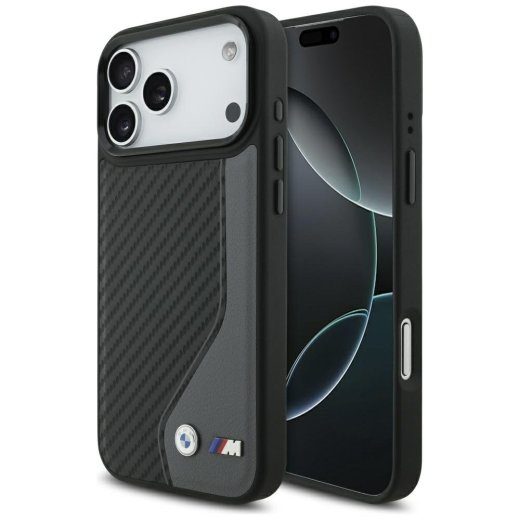 BMW M karbonlogo MagSafe ümbris Apple iPhone 17 Pro Max jaoks