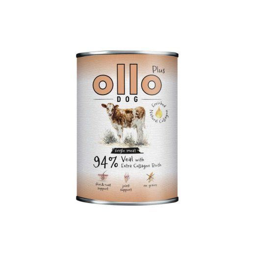 OLLO Plus Kolageen Vasikaliha - märg koeratoit - 400g