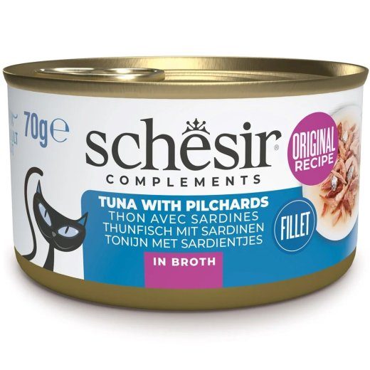 SCHESIR toidulaua täituna tonni sardeniga - kassatoit - 70 g