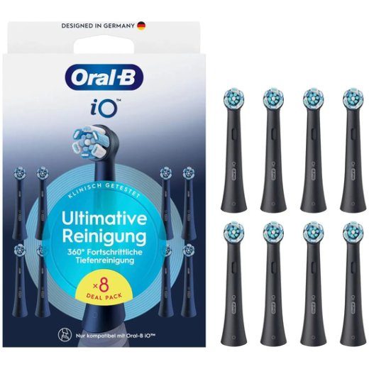 Oral-B iO Ultimate Clean harjapead must, 8 tk.