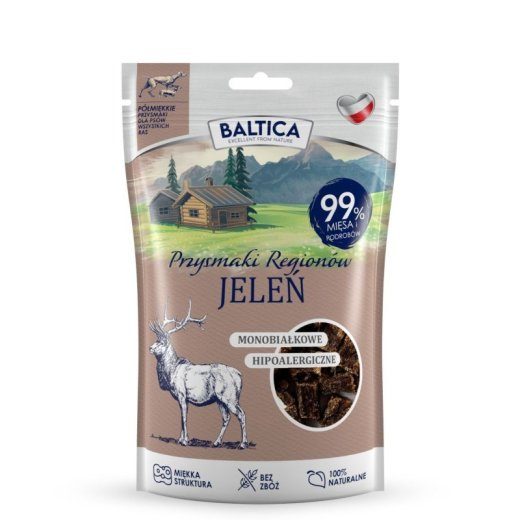 BALTICA Piirkondade maitsed Monoproteiin Hirveliha - koerte täitmine - 80g