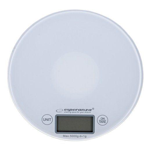 Esperanza EKS003W Valge ümar elektrooniline köögikaal