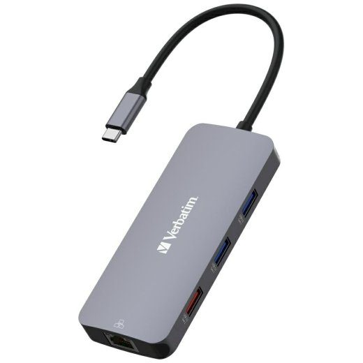 Verbatim 32152 dokkimisjaam USB-C - HDMI / 3xUSB-A /SD / microSD / 2xUSB-C / Eternet