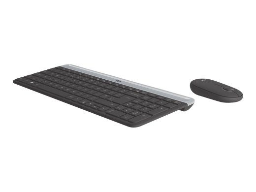 Logitech MK470 Slim belaidis komplektas su pelės ir klaviatūros JAV tarptautinė