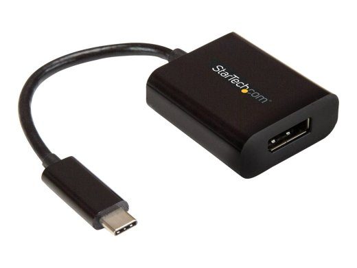 StarTech.com USB C DisplayPort Adapter 4K 60Hz - USB Type-C to DP 1.4 Monitor Video Converter (DP Alt Mode) - Thunderbolt 3 Compatible DisplayPo