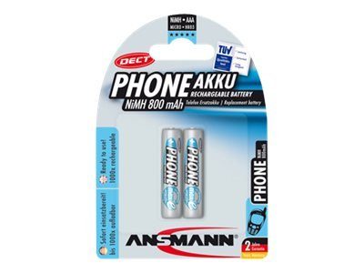 Ansmang įkraunamos Energy AAA baterijos, 800mAh, 2 vnt.