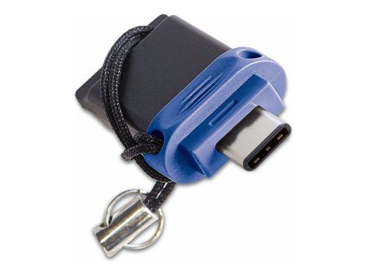Verbatim Store 'n' Go Dual USB Drive Type-C 32GB USB 3.0/USB-C pulk Must Sinine