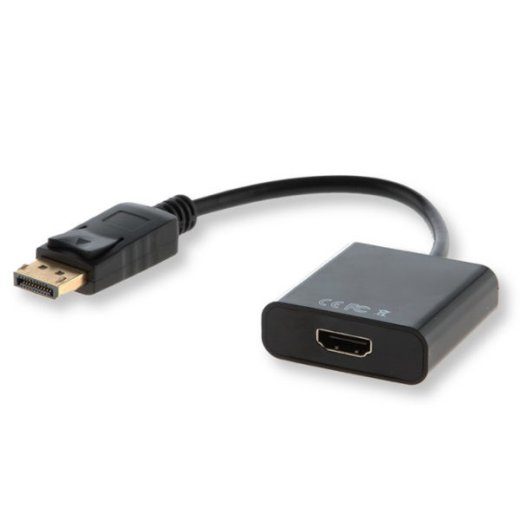 Savio CL-55 0.2 m DisplayPort HDMI Type A videokaabli adapter, must