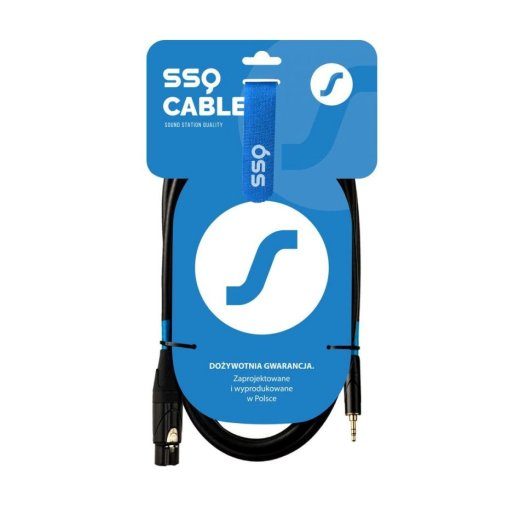 SSQ XLRMi0,5 - XLR emas - 3,5 mm stereoliides, 0,5 m