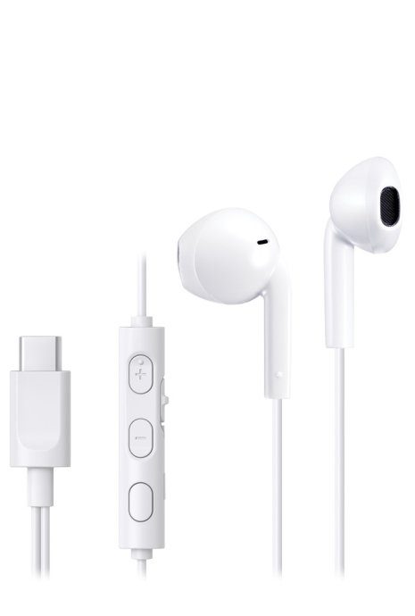 JVC HA-FR17UC white wired USB Type-C in-ear headphones
