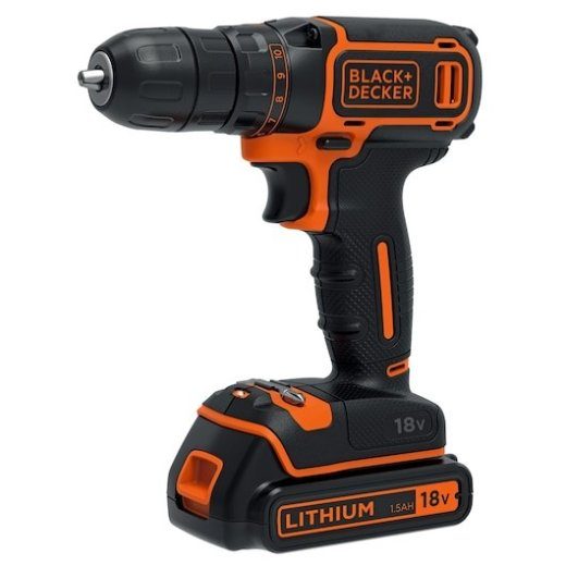 Black & Decker BDCDC18-QW puur 650 RPM Must, Oranž
