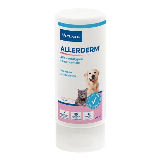 VIRBAC Allerderm normaalne nahk - šampoon koertele ja kassidele - 250 ml