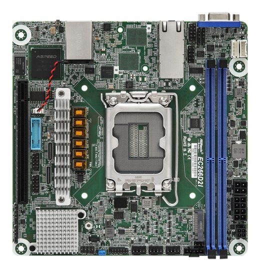 Asrock EC266D2I emaplaat Intel C266 LGA 1700 mini ITX