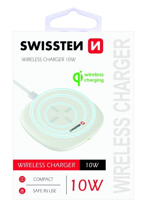 Swissten 10W Juhtmevaba laadija koos USB-C 1.5m kaabliga
