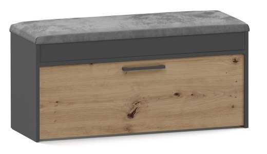 Topeshop PARMA SZAFKA ANT/ART suukäija Sultine antraciit, tamm
