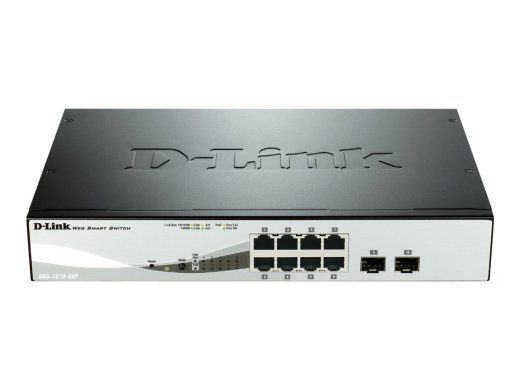 D-Link Web Smart DGS-1210-08P 8-portiline Gigabit PoE vaher