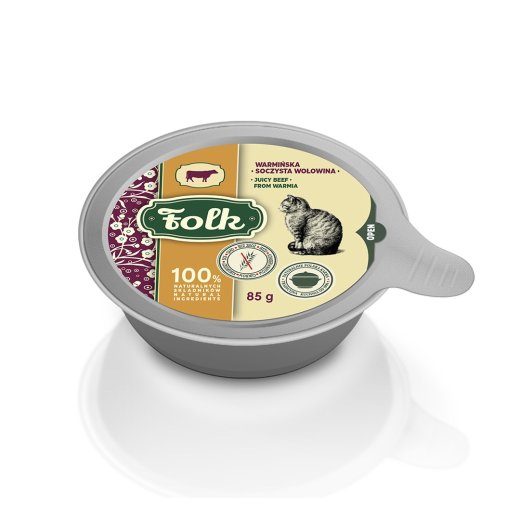 FOLK Maheiva mahla liha - märja kassatoitu - 85g