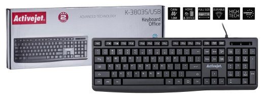 Activejet K-3803S USB klaviatūra