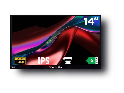 Verbatim PM-14 14 IPS 1920 x 1080 (Full HD) Monitor HDMI USB-C