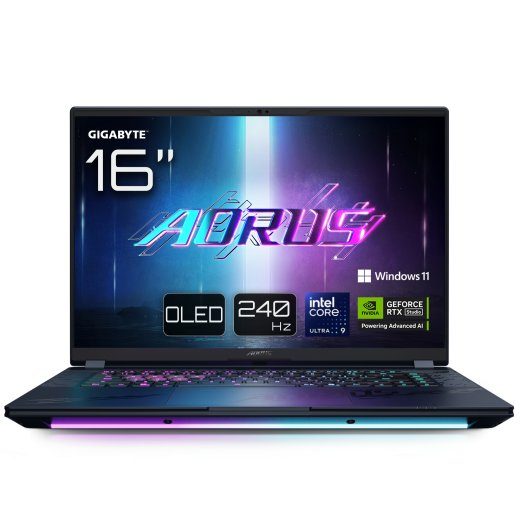GIGABYTE AORUS MASTER 16 BZHC6DEE65SP sülearvuti 16" 2560 x 1600 275HX 32GB 2TB Intel Graphics Windows 11 Pro