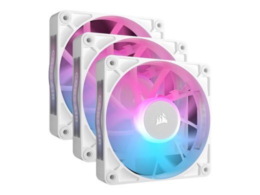 CORSAIR iCUE Link RX120 RGB Triple Starter Kit 3 tk Valge 120 mm ventilaator
