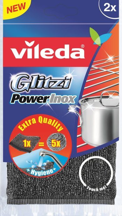 Vileda Glitzi Power Inox sponge set (2 pcs)