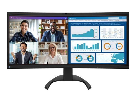 EIZO FlexScan EV3450XC-BK 34 IPS 3440 x 1440 (UltraWide) HDMI DisplayPort USB-C Ankorgaad