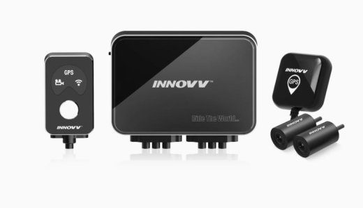 INNOVV K7 - motociklo vaizdo registratorius 2 kameros priekyje ir gale su naktiniu režimu