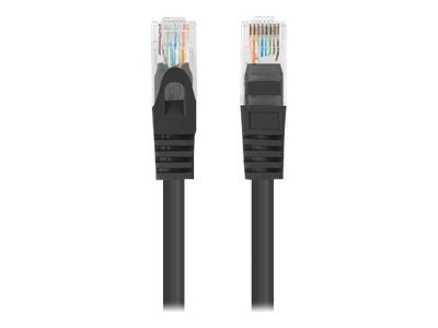 Langberg CAT 6 Ekraimata Topeltkeerutatud Paar (UTP) 3m Patch Kaabel Must RAL 9004