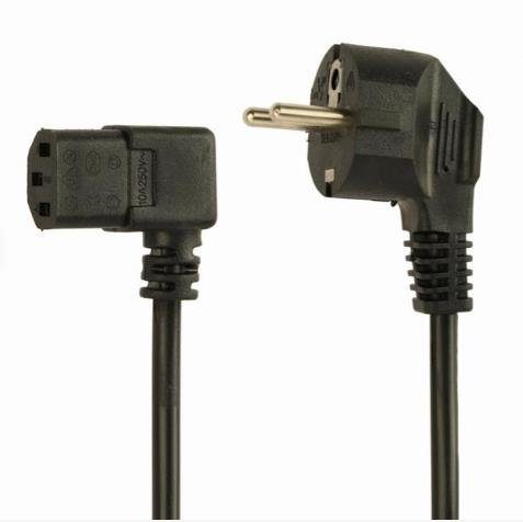 CABLE POWER ANGLED C13 1,8M/PC-186A-075-1.8M GEMBIRD