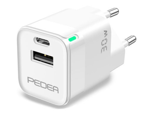 PEDEA Adapter 30Watt 1xUSB-A 2.0 1xUSB-C
