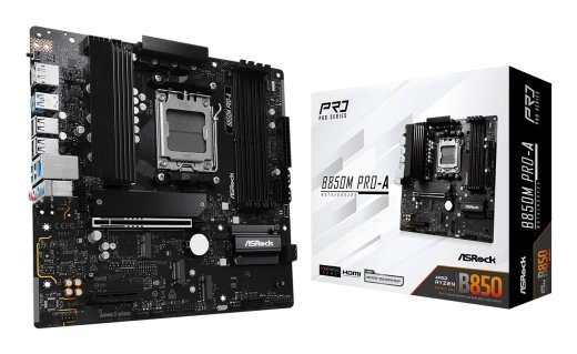 Asrock B850M Pro-A AMD B850 pesa AM5 micro ATX emaplaat
