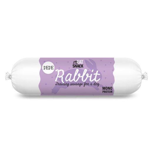 PAKA ZWIERZAKA Pepe Sausage Rabbit - koera maius - 200g