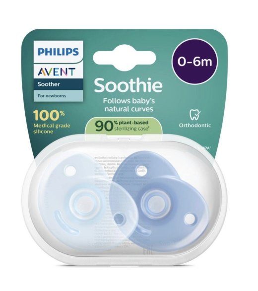 Philips Avent Soothie Beebi tihvtid 0-6m 2tk
