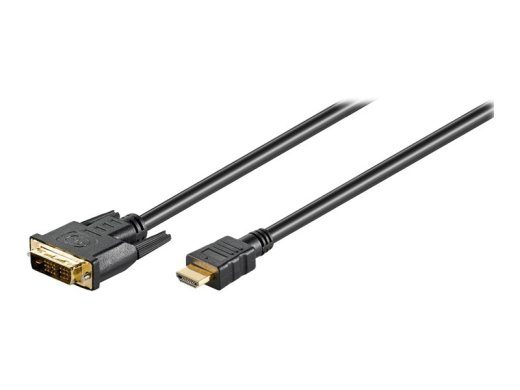 Goobay DVI-D iki HDMI 3m Juodas