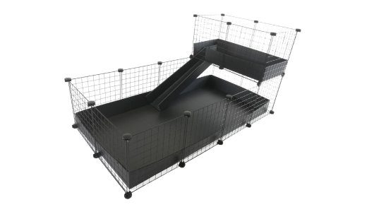 C&C moodulkast ühekorruseline 4x2 + Loft 2x1 + Must ramp
