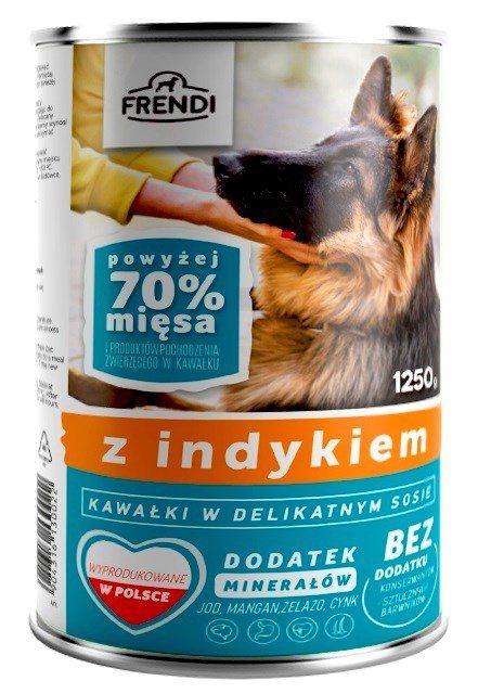 FRENDI with Turkey chunks in delicate sauce - niiske koeratoit - 1250g