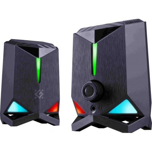 Garsiakalbiai Defender Rocket 2.0 6w LED USB, juoda