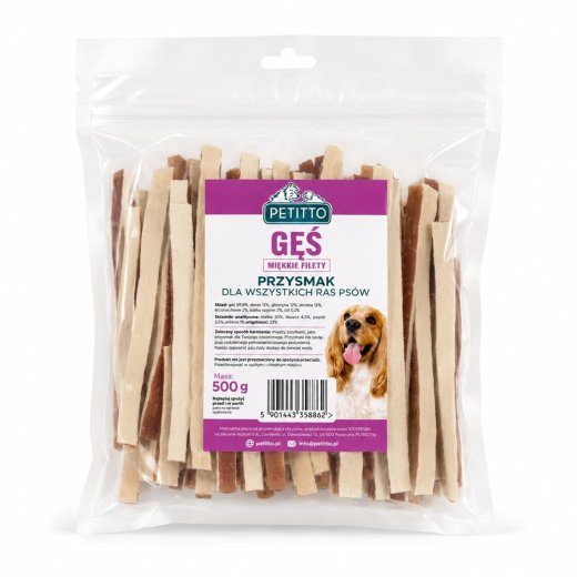 PETITTO pehme haneseandwichid koeraõnnetu - 500g
