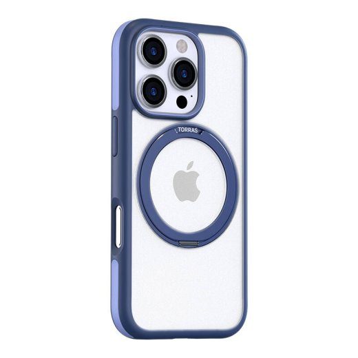 Torras Ostand R Fusion Series ümbris iPhone 16 Pro jaoks (sinine)