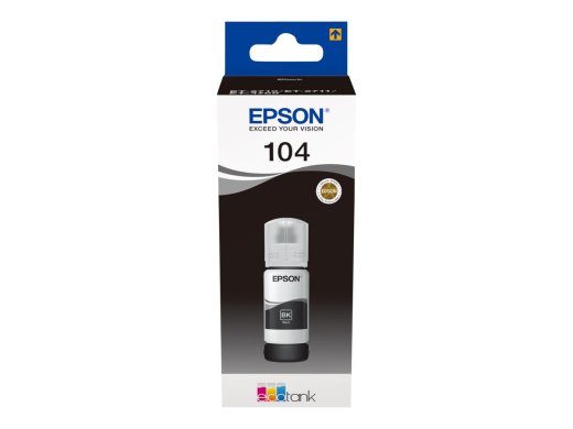 Epson EcoTank 104 Must 4500 lehekülge tindipaak C13T00P140